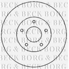 BBD4821 BORG & BECK Тормозной диск