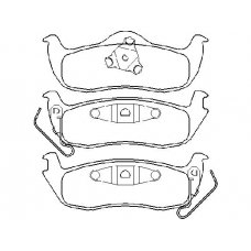 P 37 011 BREMBO Комплект тормозных колодок, дисковый тормоз