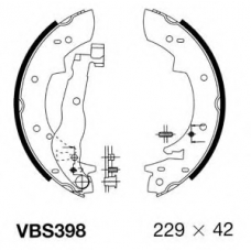 VBS398 MOTAQUIP Комплект тормозных колодок