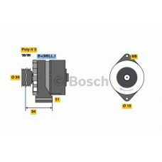 0 986 080 760 BOSCH Генератор