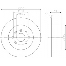 MDC694 MINTEX Тормозной диск