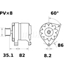 MG 154 MAHLE Генератор