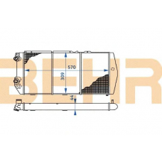 2110265 BEHR Radiator