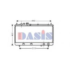 110045N AKS DASIS Радиатор, охлаждение двигателя