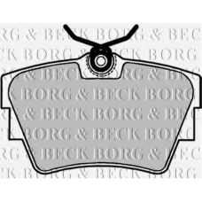 BBP1693 BORG & BECK Комплект тормозных колодок, дисковый тормоз