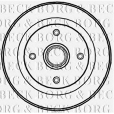 BBR7208 BORG & BECK Тормозной барабан