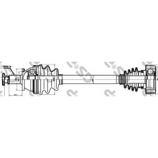203063 GSP Приводной вал