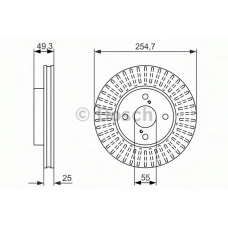 0 986 479 936 BOSCH Тормозной диск