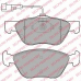 LP1587 DELPHI Комплект тормозных колодок, дисковый тормоз