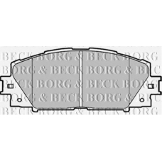 BBP1987 BORG & BECK Комплект тормозных колодок, дисковый тормоз