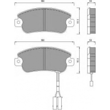 AC470881D AC Delco Комплект тормозных колодок, дисковый тормоз