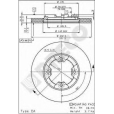 BS 7897 BRECO Тормозной диск