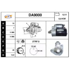 DA9000 SNRA Стартер