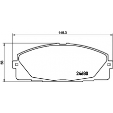 MDB3161 MINTEX Комплект тормозных колодок, дисковый тормоз