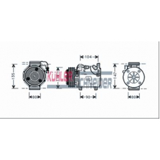 8408012 KUHLER SCHNEIDER Компрессор, кондиционер