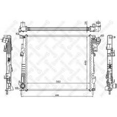 10-26061-SX STELLOX Радиатор, охлаждение двигателя