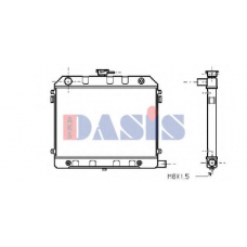 150420N AKS DASIS Радиатор, охлаждение двигателя