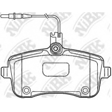 PN0469W NiBK Комплект тормозных колодок, дисковый тормоз