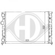 8138133 DIEDERICHS Радиатор, охлаждение двигателя