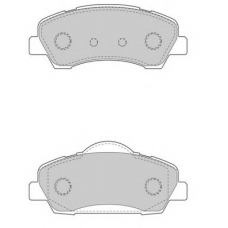 FD7595A NECTO Комплект тормозных колодок, дисковый тормоз