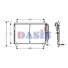 121940N AKS DASIS Конденсатор, кондиционер