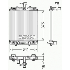 DRM21600 DENSO Радиатор, охлаждение двигателя