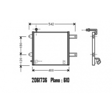 2061736 ORDONEZ Конденсатор, кондиционер