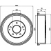 MBD129 MINTEX Тормозной барабан