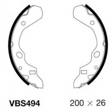 VBS494 MOTAQUIP Комплект тормозных колодок