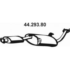 44.293.80 EBERSPACHER Средний глушитель выхлопных газов