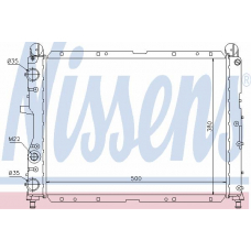 60024 NISSENS Радиатор, охлаждение двигателя