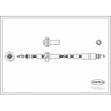 19033605 CORTECO Тормозной шланг