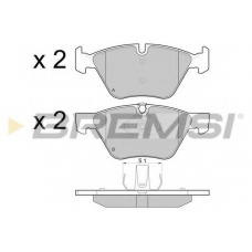 BP3488 BREMSI Комплект тормозных колодок, дисковый тормоз