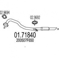 01.71840 MTS Труба выхлопного газа