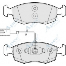 PAD1845 APEC Комплект тормозных колодок, дисковый тормоз