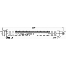 FBH7053 FIRST LINE Тормозной шланг