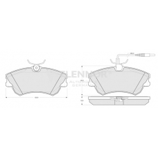 FB210282 FLENNOR Комплект тормозных колодок, дисковый тормоз