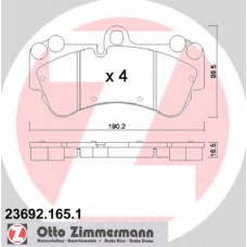 23692.165.9 ZIMMERMANN Комплект тормозных колодок, дисковый тормоз