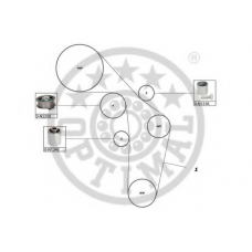 SK-1724 OPTIMAL Комплект ремня ГРМ