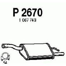 P2670 FENNO Глушитель выхлопных газов конечный