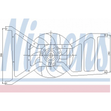 85255 NISSENS Вентилятор, охлаждение двигателя