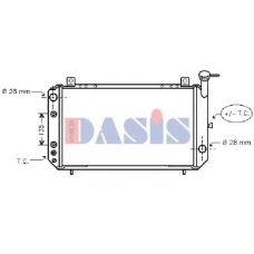 070035N AKS DASIS Радиатор, охлаждение двигателя