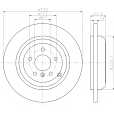 8DD 355 113-211 HELLA PAGID Тормозной диск
