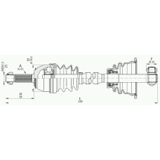 DRS6012.00 OPEN PARTS Приводной вал