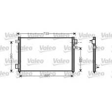 818079 VALEO Конденсатор, кондиционер