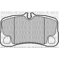 BBP2359 BORG & BECK Комплект тормозных колодок, дисковый тормоз