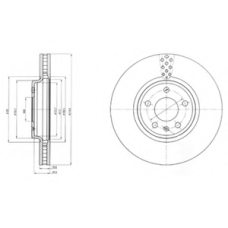 BG4080 DELPHI Тормозной диск