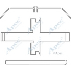 KIT1186 APEC Комплектующие, тормозные колодки