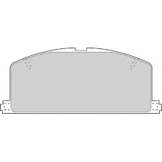 FD6200A NECTO Комплект тормозных колодок, дисковый тормоз