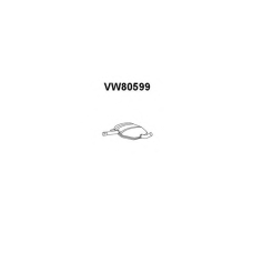 VW80599 VENEPORTE Средний глушитель выхлопных газов